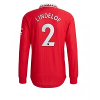 Manchester United Victor Lindelof #2 Fußballbekleidung Heimtrikot 2022-23 Langarm